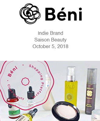 Hello Beni Spotlights New Indie Brands with Saison Organic Skin Care